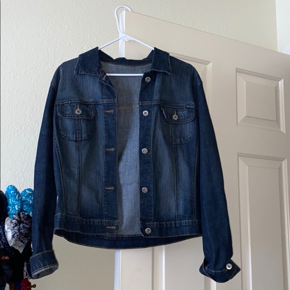 Vintage bomber jean jacket